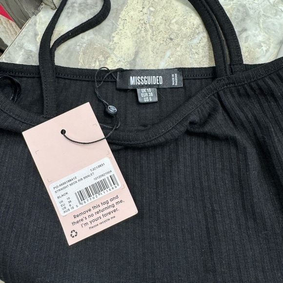 Misguided Ribbed Bralet - Picture 3 of 3